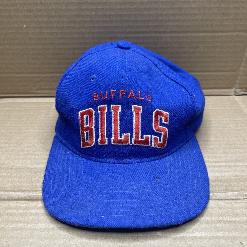 Vintage 90s Buffalo Bills Starter Wool Snapback Hat NFL Blue Red